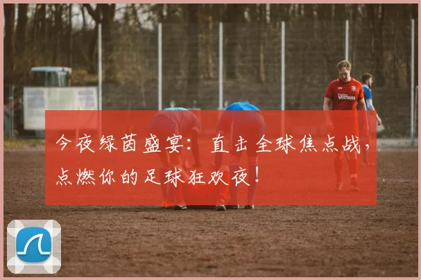 今夜绿茵盛宴:直击全球焦点战,点燃你的足球狂欢夜!